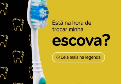 Está na hora de trocar minha escova?